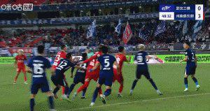 球队在负于, 分改写为 球队在负于, 分改写为